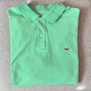 Vineyard Vines Men's Lime Green Polo Shirt